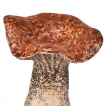 Artikel Keramik Pilz-Dekofiguren 6,4 cm – Brauntöne – Set aus 3 Stück für Innen- und Außendekoration