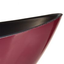 Artikel Halbmond-Schale 39x13 cm Kunststoff Dunkelrot für Dekoration