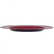 Artikel Dunkelrote Kunststoffteller 28 cm – Set aus 4 Stück