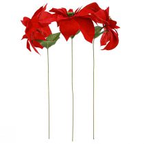 Artikel Künstliche Weihnachtssterne Rot 46 cm 6 Stück 2 Bund