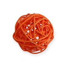 Rattanbälle Ø4,5cm Orange sortiert 30St