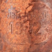 Artikel Rost Metall Mini Gießkanne Pflanztopf Ø10 cm H9 cm Vintage-Dekoration
