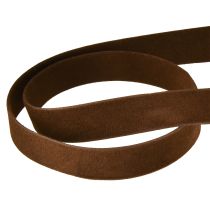 Artikel Samtband Braun Schmuckband Deko Band 15mm 7m
