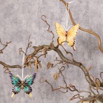 Artikel Metall-Schmetterling Anhänger 8cm Pastellfarben Set 5 Stück für Innenräume