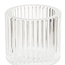 Artikel Stabkerzenhalter und Teelichthalter Glas Ø5cm H8cm 4er-Set Transparent