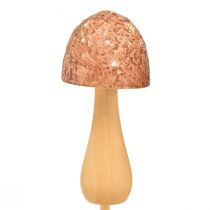Artikel Blumenstecker Pilz Holz Ø2,5 cm Braun 8er Set für Herbstdeko