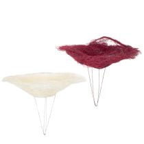 Artikel Straußmanschette florales Zubehör für kreative Blumenkreationen 20cm 8St