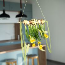 Artikel Streudeko Holz Gelb Blüten Sommer Tischdeko  Ø2–6cm 20 St