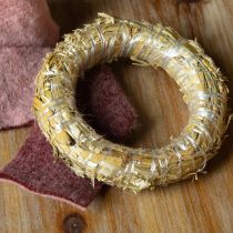 Artikel Strohkranz-Rohling aus Naturstroh 15 cm x 3 cm für DIY-Kränze und Dekorationen