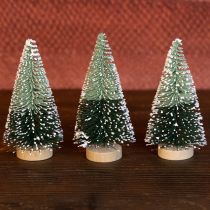 Artikel Mini-Tannenbäume künstlich mit Schnee Ø 5 cm H 10 cm 6 Stück