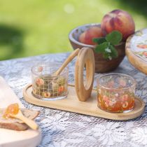 Artikel Tapas Set Motiv Pfirsich Tischdeko Sommer 23×9×10,5cm