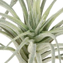 Artikel Künstliche Tillandsia aus Kunststoff mit Metallpick, 13 cm, Grün