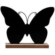 Artikel Tischdeko Holz Deko Schmetterling Schwarz Natur 12cm 6St