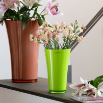 Artikel Dekorative grüne Blumenvase Fizzy aus Kunststoff 27cm