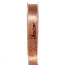Artikel Weihnachtsband Christmas Time Band Rotbraun Gold 15mm 20m