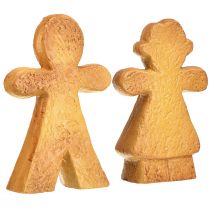 Artikel Keramikfiguren Lebkuchenmann und Lebkuchenfrau 16cm Weihnachtsdekoration