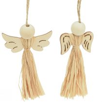 Artikel Weihnachtsengel Christbaumschmuck Engel Bast 11cm 12 St