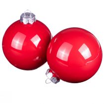 Artikel Weihnachtskugeln Rot Glanz Glas Baumkugeln Ø7,5cm 12 St
