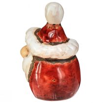 Artikel Keramik Weihnachtsmann Figuren Set, Rot, 7 cm, 6-teilig – Weihnachtsdekoration