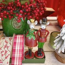 Artikel Weihnachtsmaus Mäuse Deko Figuren 14,5cm Rotgrün 2St