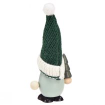Artikel Weihnachtswichtel Holz Grün Mint 14 cm Set 6 Stück