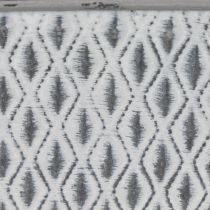 Artikel Zinkschale rechteckig mit Rautenmuster 22x12cm Grau für Innen- und Außendekoration