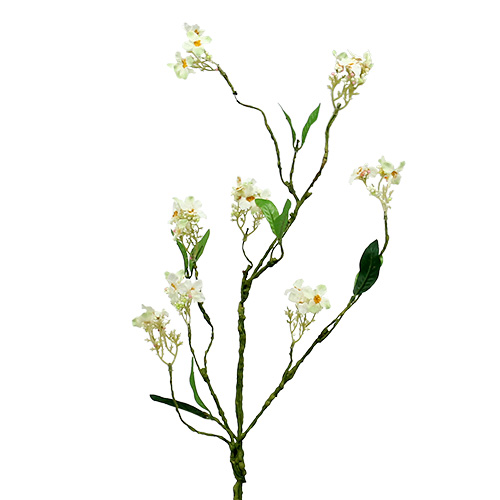 Floristik24.at Blütenzweig Weiß L 65cm 1St Künstliche Pflanze wie echt  !-800510