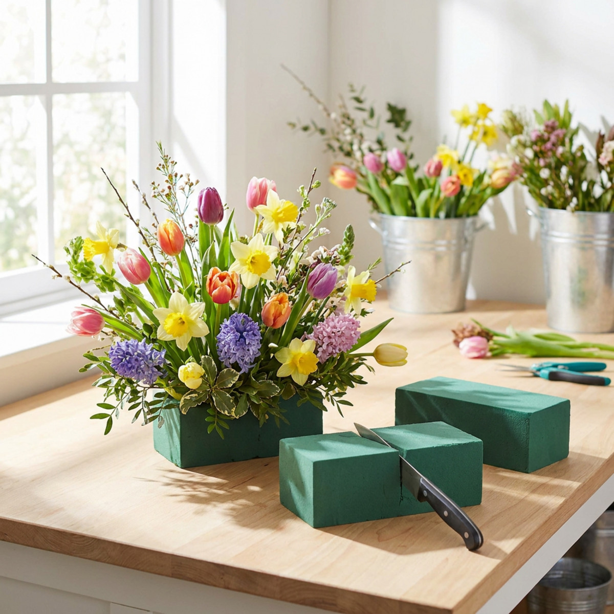 Nasssteckschaum für Blumen 20 Stück II. Wahl