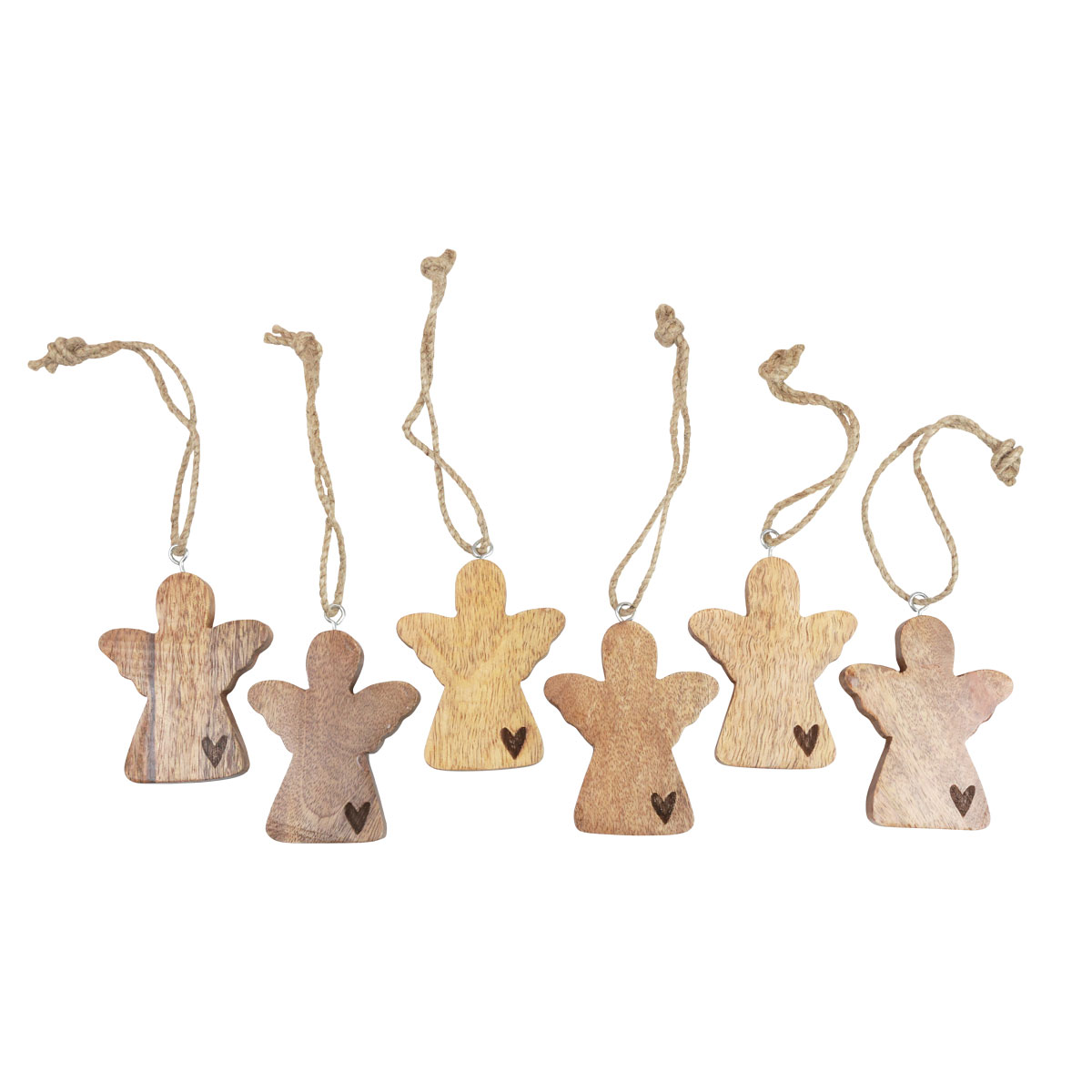 Holzengel Natur Dekohänger Engel Deko 8×1×10cm 6 Produktbild-Vorschau 5