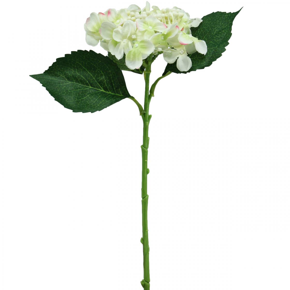 Hortensie 55 cm weiß Kunstblumen Dekoblumen Basteln künstliche Pflanze 