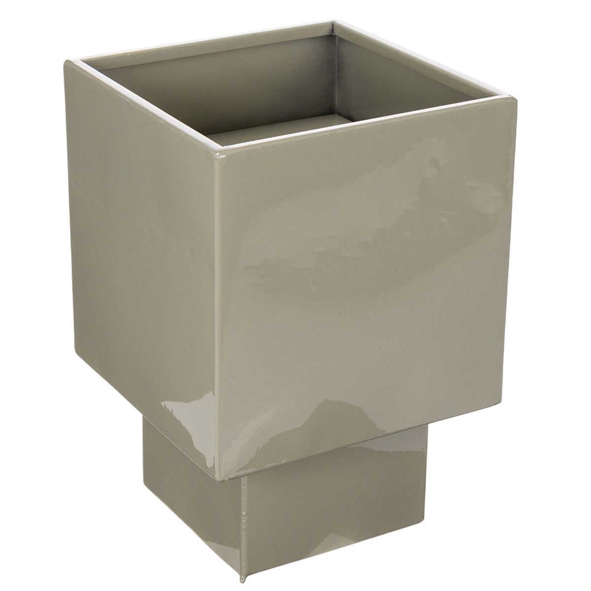 Grüner Metall-Würfel 22 cm für Dekorationen