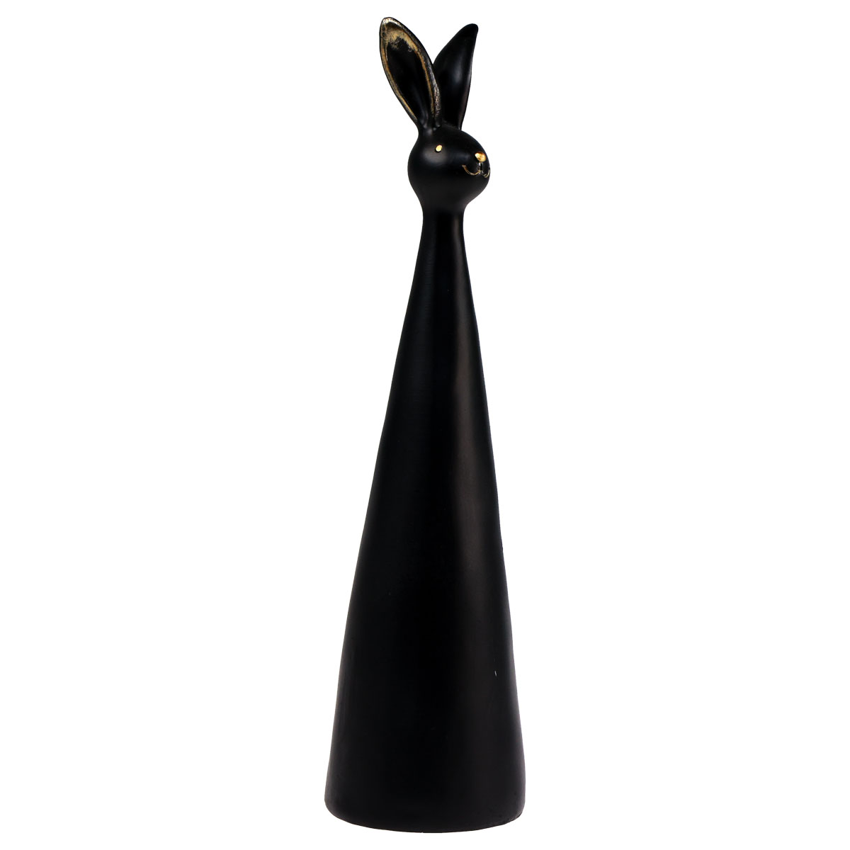 Osterdeko Gold Ø10cm Schwarz H42cm-15234 Osterhase Floristik24.at Hase