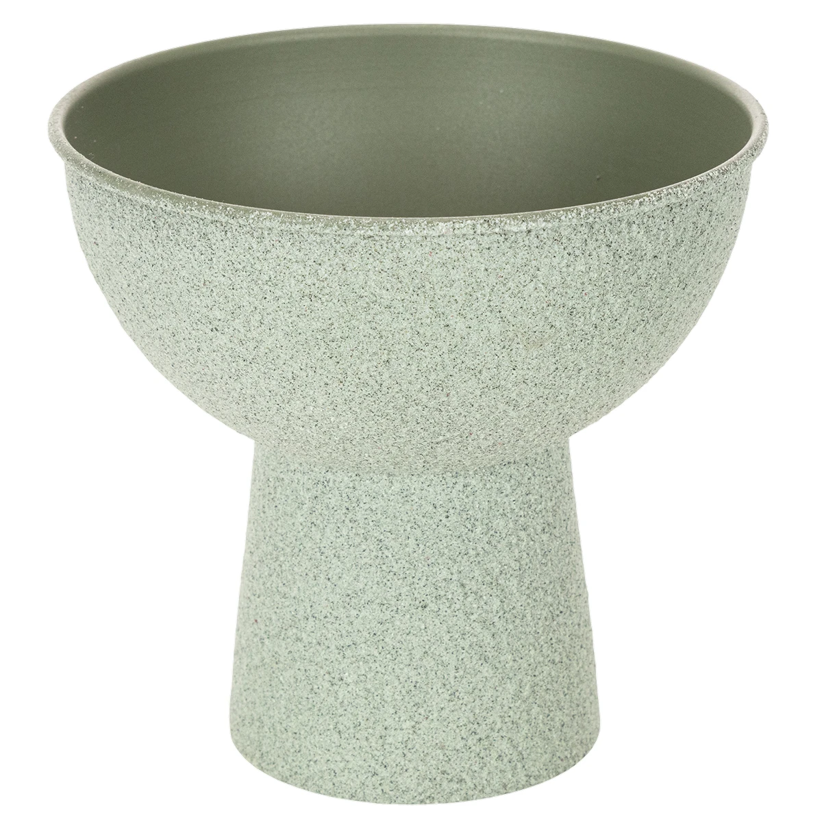 Runde Metallschale Grün Ø18 cm für Dekoration