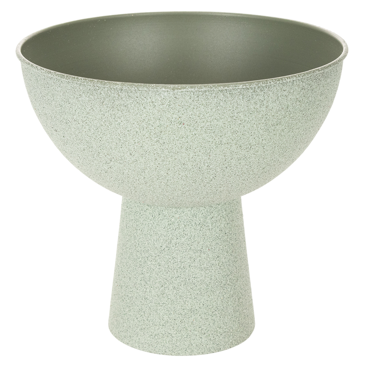 Metallschale Grau 25 cm für Pflanzen