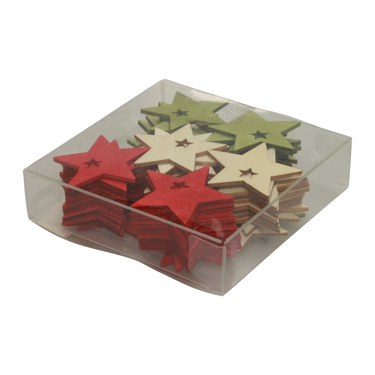 90 Stk Streudeko Weihnachten Holz Konfetti Groß, S Produktbild-Vorschau 7