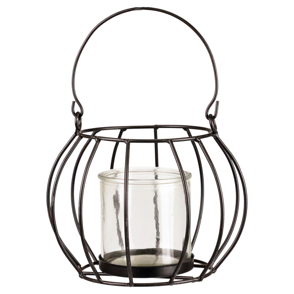 2er-Set Metall-Laterne 30cm/38cm Gartenlaterne Glas-Scheiben