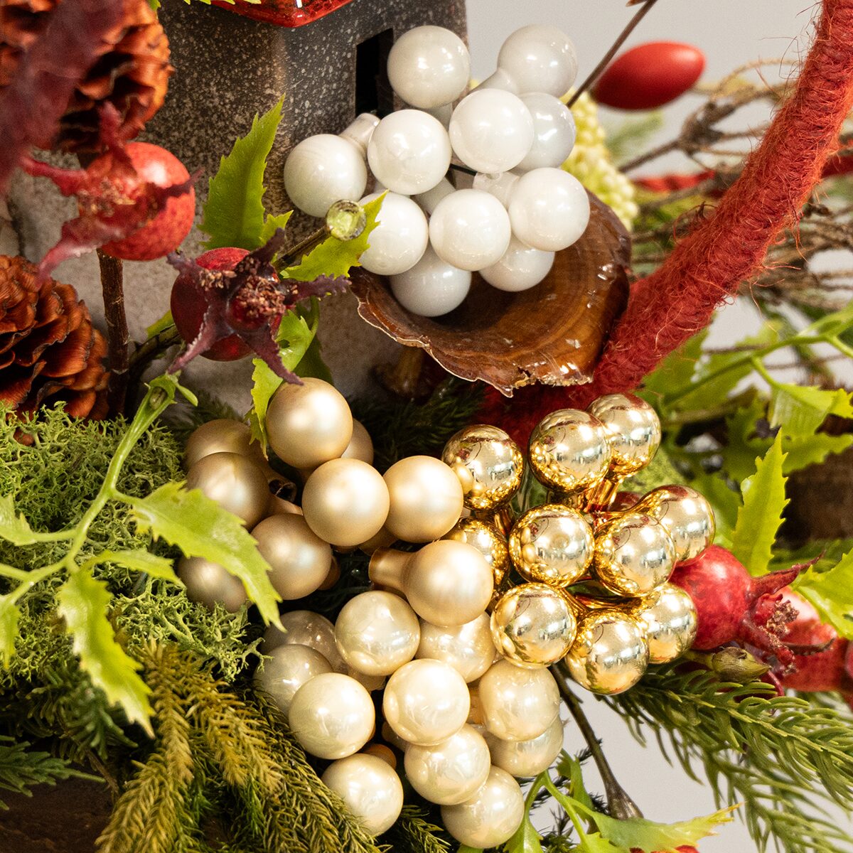 Mini Weihnachtskugeln Glas 140 Stück mit Basteldraht