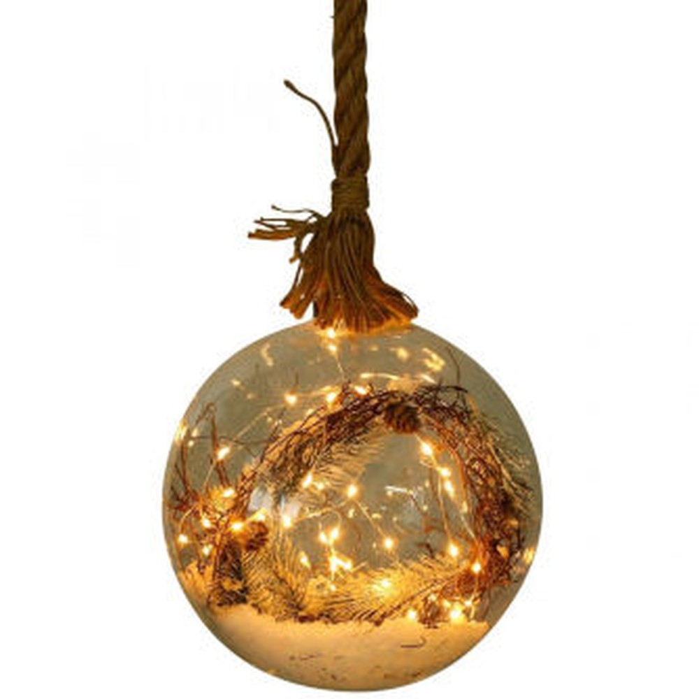 Weihnachtskugel mit LED