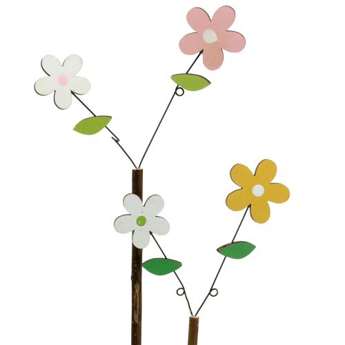 Dekostecker Holzblume H44cm 6 St