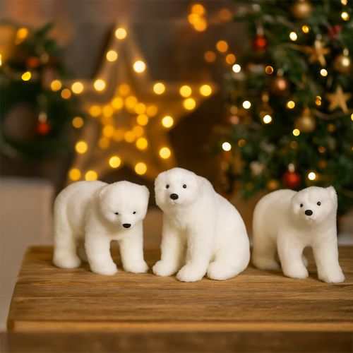 Artikel Dekofiguren Eisbären 3St stehend und sitzend winterlich