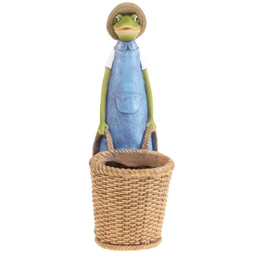 Floristik24 Frosch Deko Übertopf Polyresin Tischdeko Sommer H31,5cm