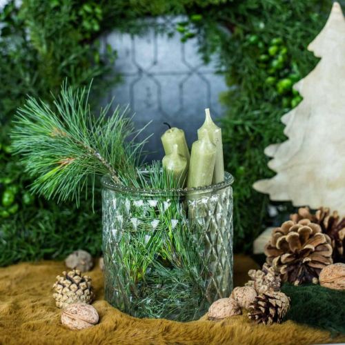 Floristik24 Deko Glas Windlicht Ø12cm H12,5cm