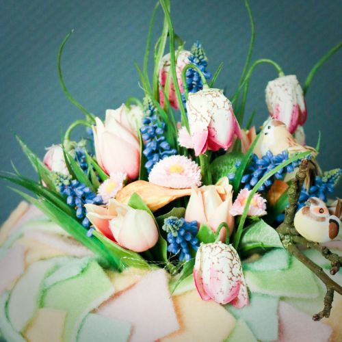 Floristik24 Schachbrettblumen Fritillaria künstlich Weiß, Grün 40cm 12 St