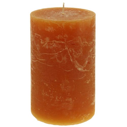 Stumpenkerzen Dunkelorange Durchgefärbt Sunset 60x100mm 4 St