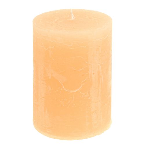 Kerzen Apricot Hell Durchgefärbt Stumpenkerzen 85×120mm 2St