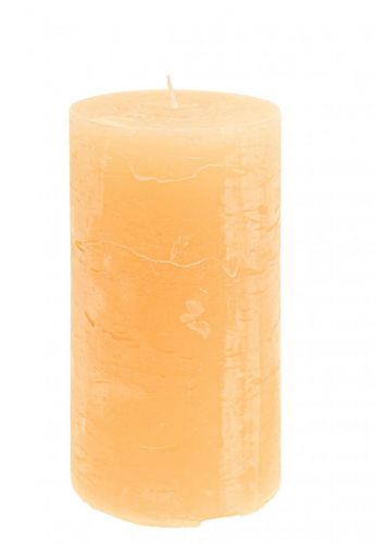 Artikel Kerzen Apricot Hell Durchgefärbt Stumpenkerzen 85×150mm 2St