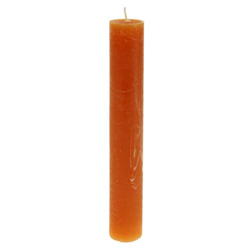 Stabkerzen Dunkelorange Durchgefärbt Sunset 34x240mm 4 St