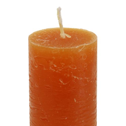 Artikel Stabkerzen Dunkelorange Durchgefärbt Sunset 34x240mm 4 St