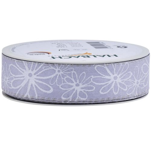 Artikel Geschenkband Lila Blumen Schleifenband Flieder 25mm 18m