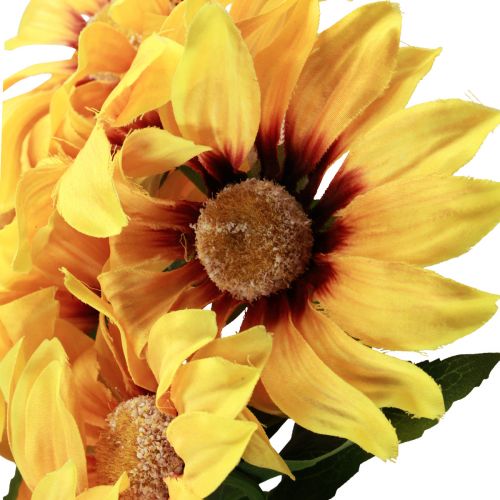 Artikel Künstliche Sonnenblumen Deko Blumen Gelb 79cm 3St